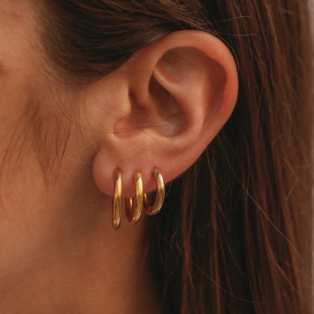 Hey Harper Hoop Earrings -- 3 sizes avail